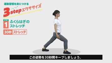 運動習慣を身につける　３stepエクササイズ