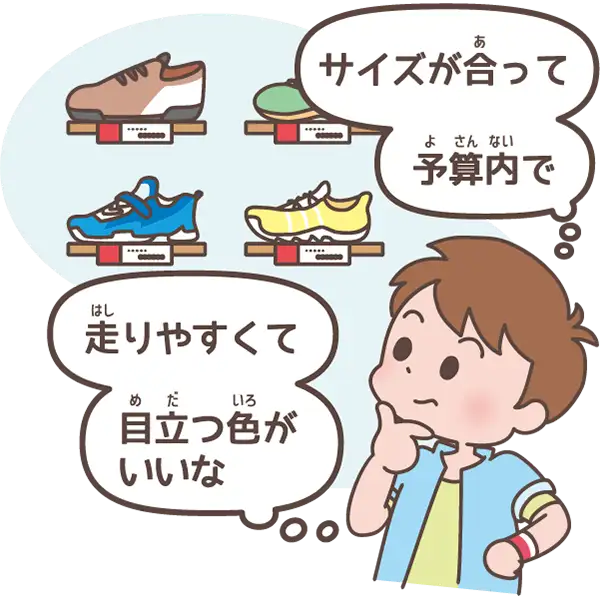 イラスト：納得できる買い物