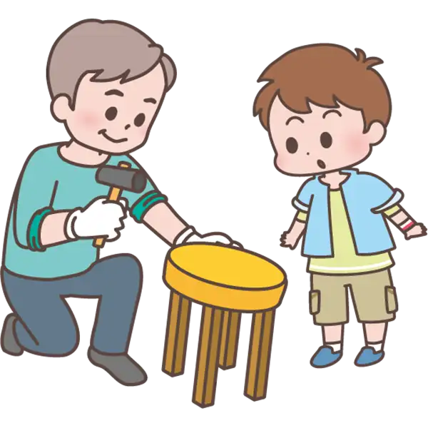 イラスト：修理する