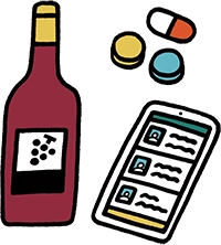 イラスト：アルコール