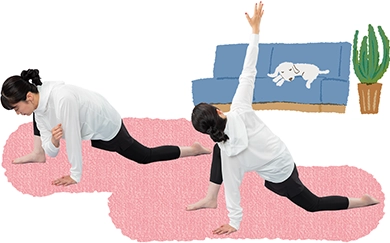 脛のストレッチ