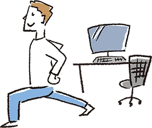 イラスト：場面切り替えでオフ・モード