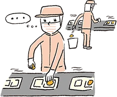 イラスト：仕事が合わない