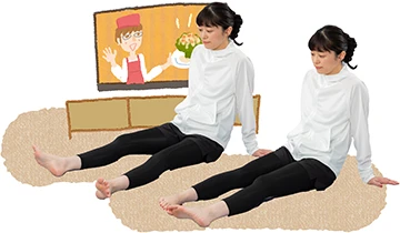 太もも前と腸腰筋ストレッチ