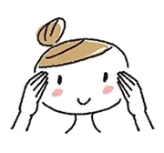 イラスト:こめかみ