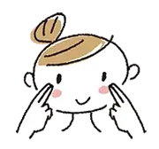 イラスト:目の下のふち