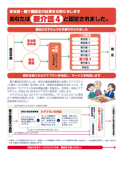 あなたは要介護４と認定されました